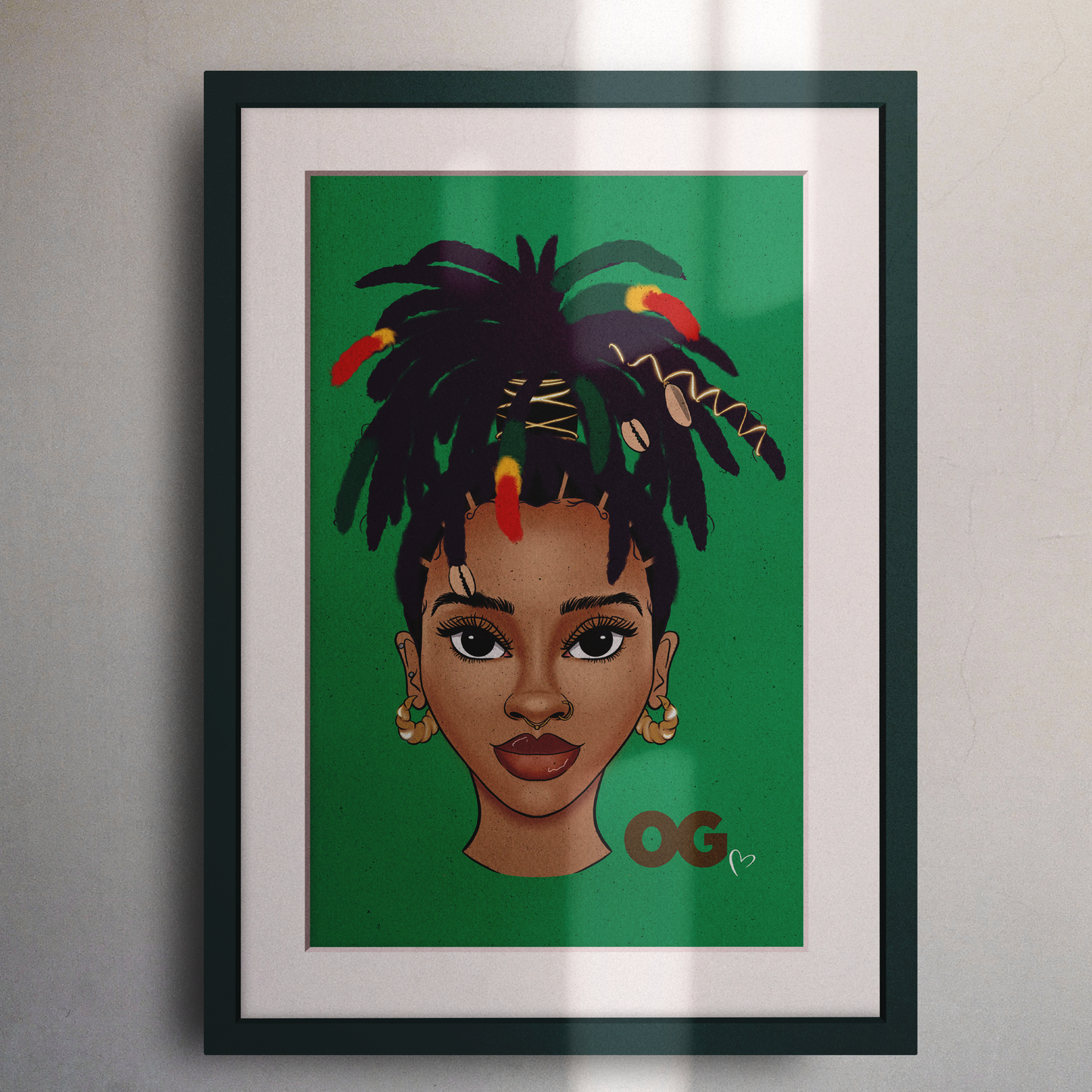 Queen Bee Poster Prints | Black Woman Art | Women with Locs