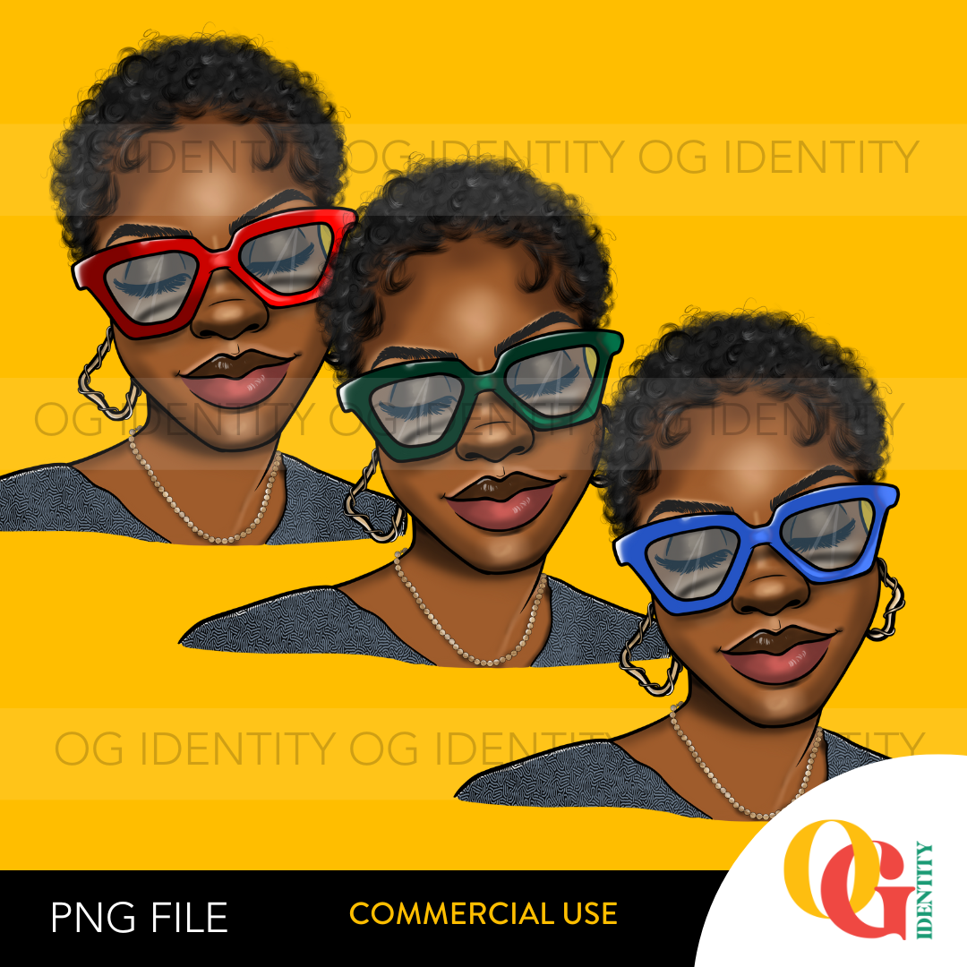 Shanae Commercial Use | Black ClipArt | Illustrations | For Businesses + Creatives