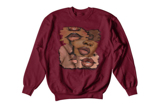The Luscious Unisex Pullover | Black Woman Hoodie | Crewneck Sweatshirt
