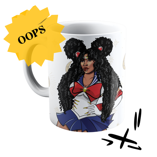 OOPS || Sailor Luna Mug | Black Woman Coffee Mug | Blacktober 22
