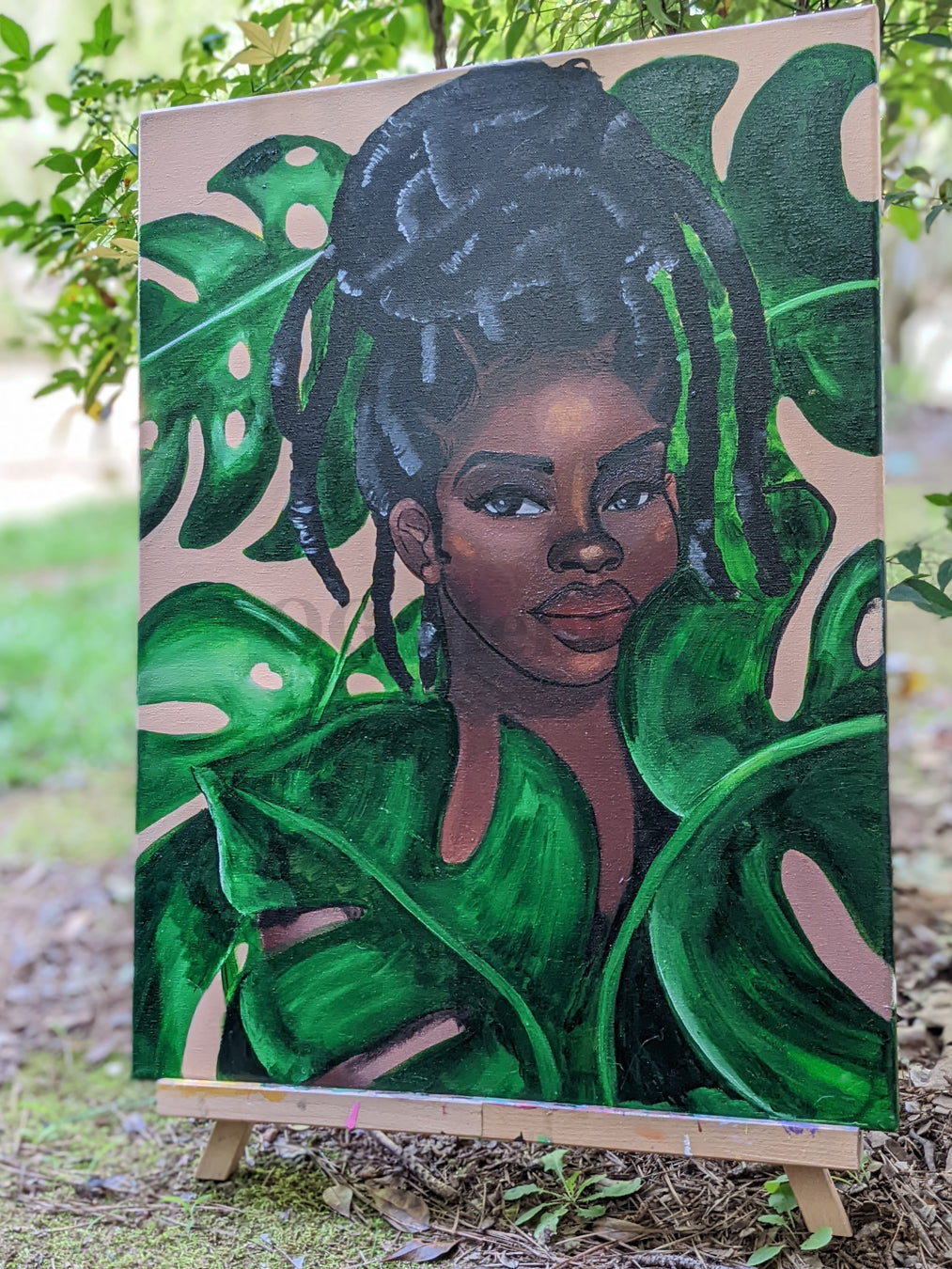 Place of Peace Canvas | Black Woman Art | Original Painting
