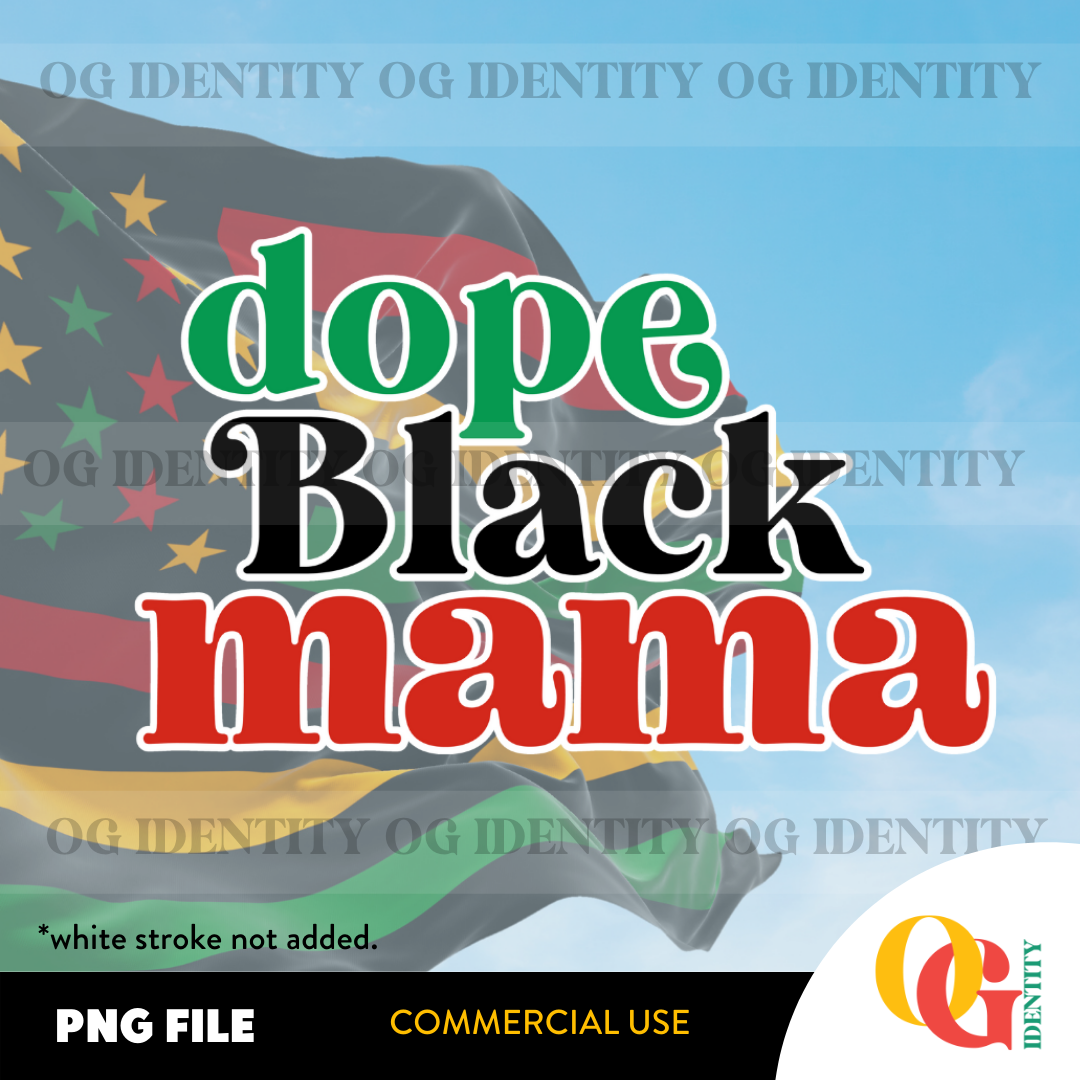 Dope Black Mama Commercial Use | Black ClipArt | Illustrations | For Businesses + Creatives