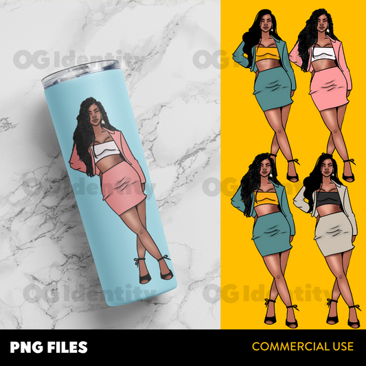 Pose Commercial Use | Black ClipArt | Illustrations | For Businesses + Creatives
