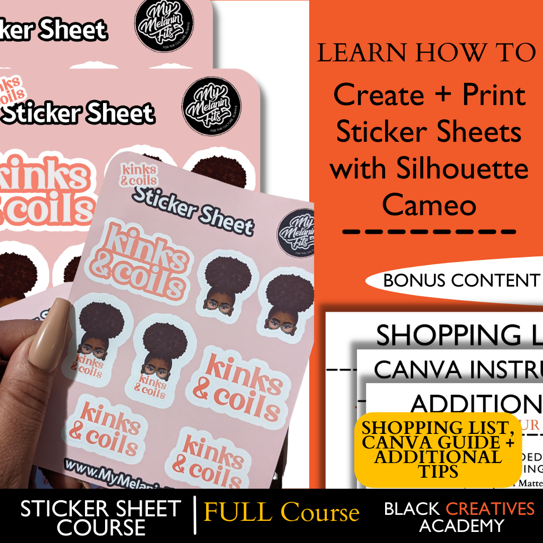 How to make Sticker Sheets using Silhouette Cameo | Full Course