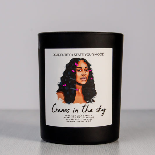 Cranes in The Sky Soy Candle | Solange Inspired | OG Identity x State Your Mood