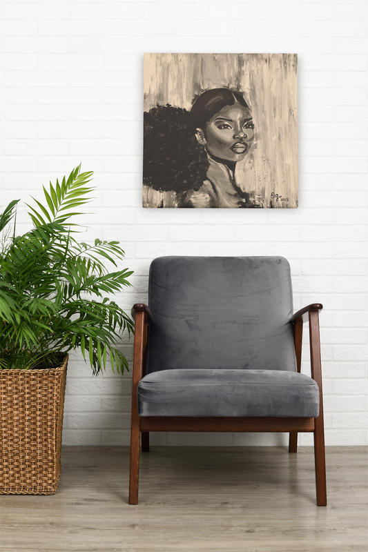 Dream Wrapped Canvas Print | Black and White Wall Art