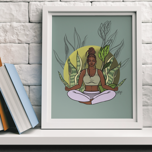 Grounded Fine Art Prints | Black Yogi Art | Yoga | Plant Mama